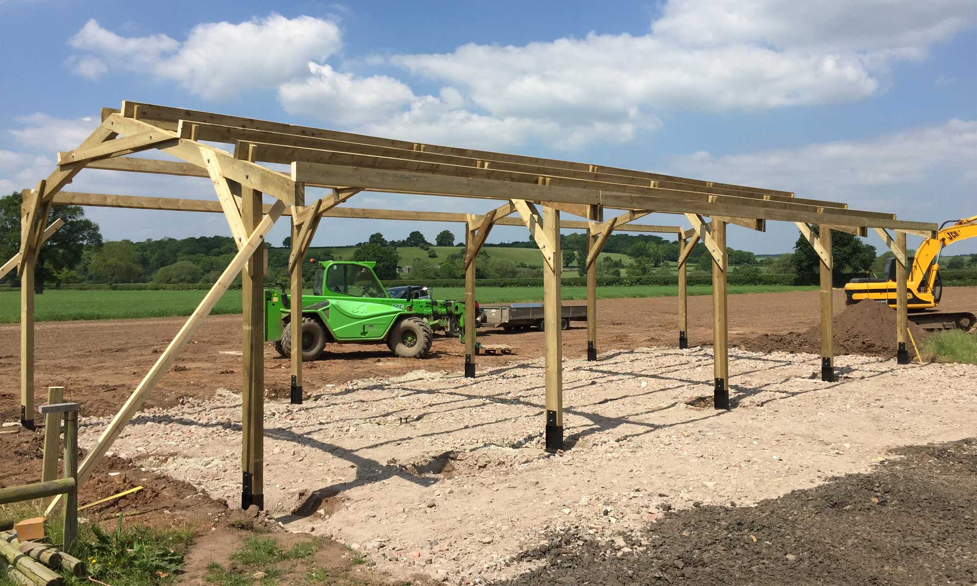Timber framed farm building contractor Warwickshire