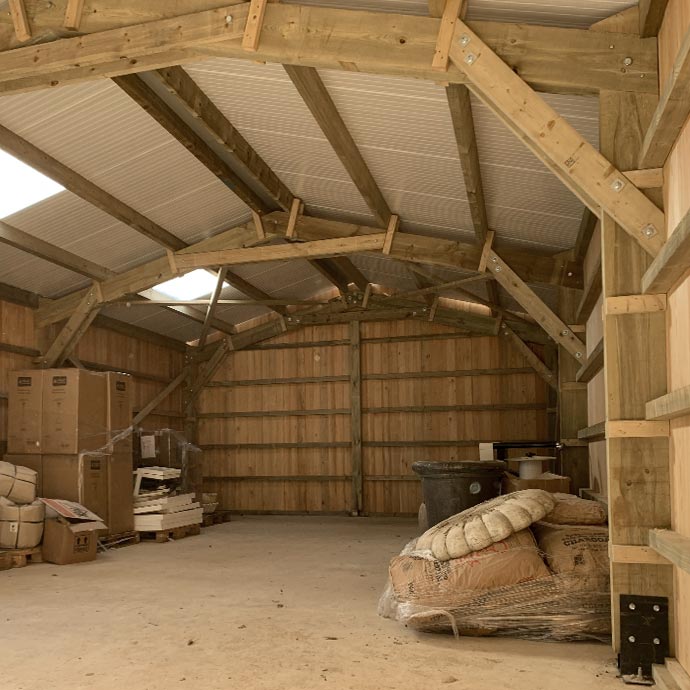Timber framed farm building contractor in Warwickshire